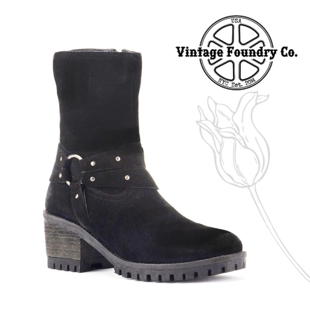Vintage Foundry Sienna Suede Studded Boot 9